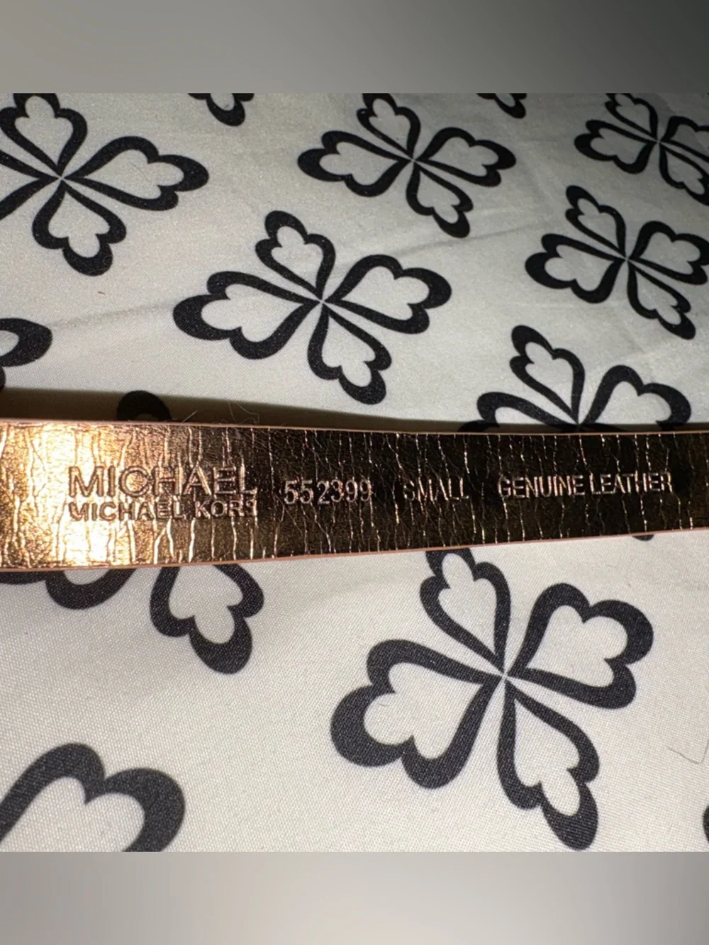 Michael Kors Tan and Gold Leather Belt - Picture 3 of 5